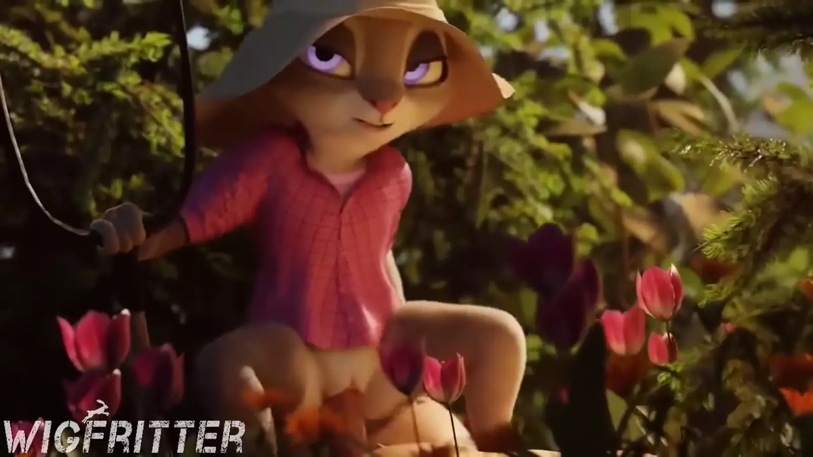 Animated funny artaffe bunnies exploring hentai themed leggings